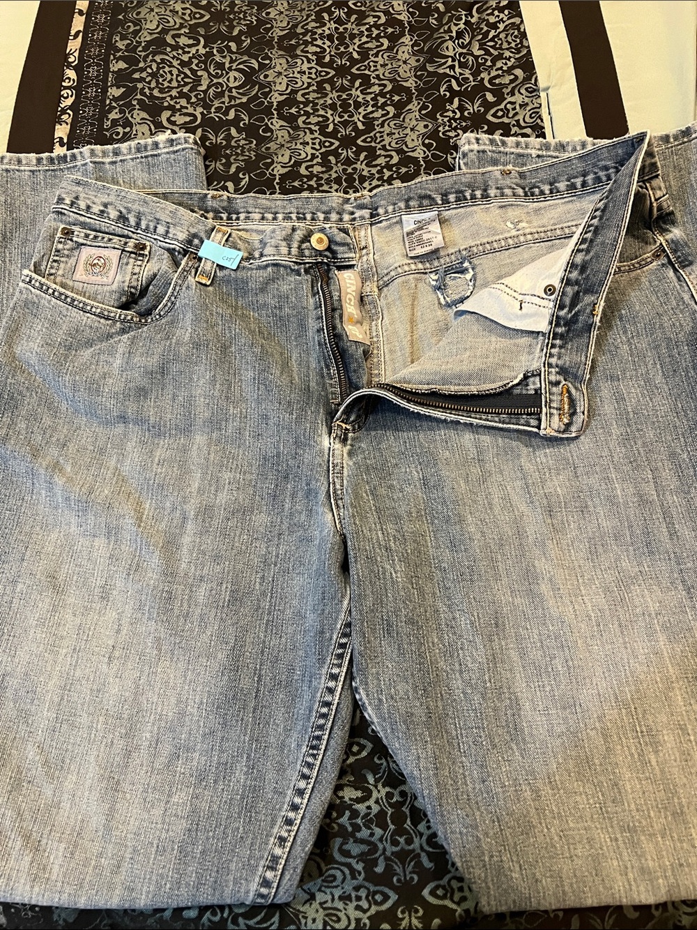 Cinch SILVER TAG Light Blue Straight Leg Jeans